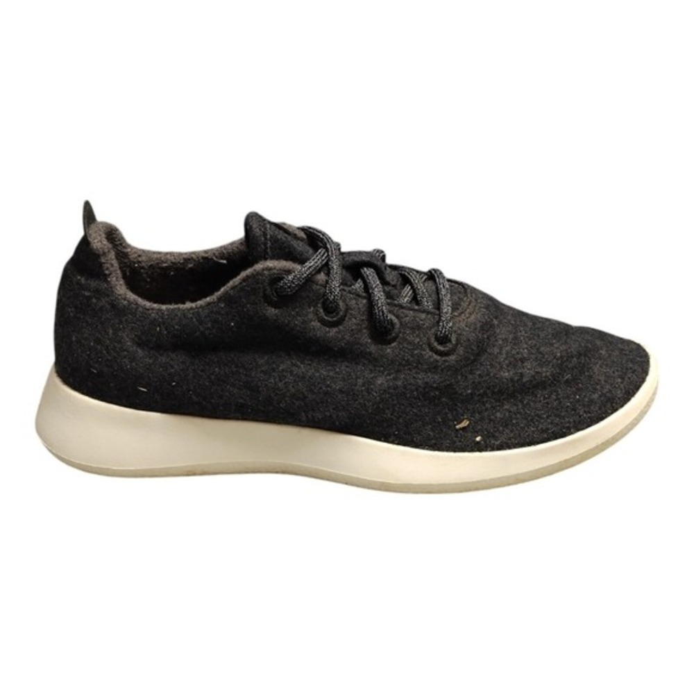 Allbirds Runners Mizzle Shoes Womens Size 9W‎ Black White Wool Lace Up 0719 NV1